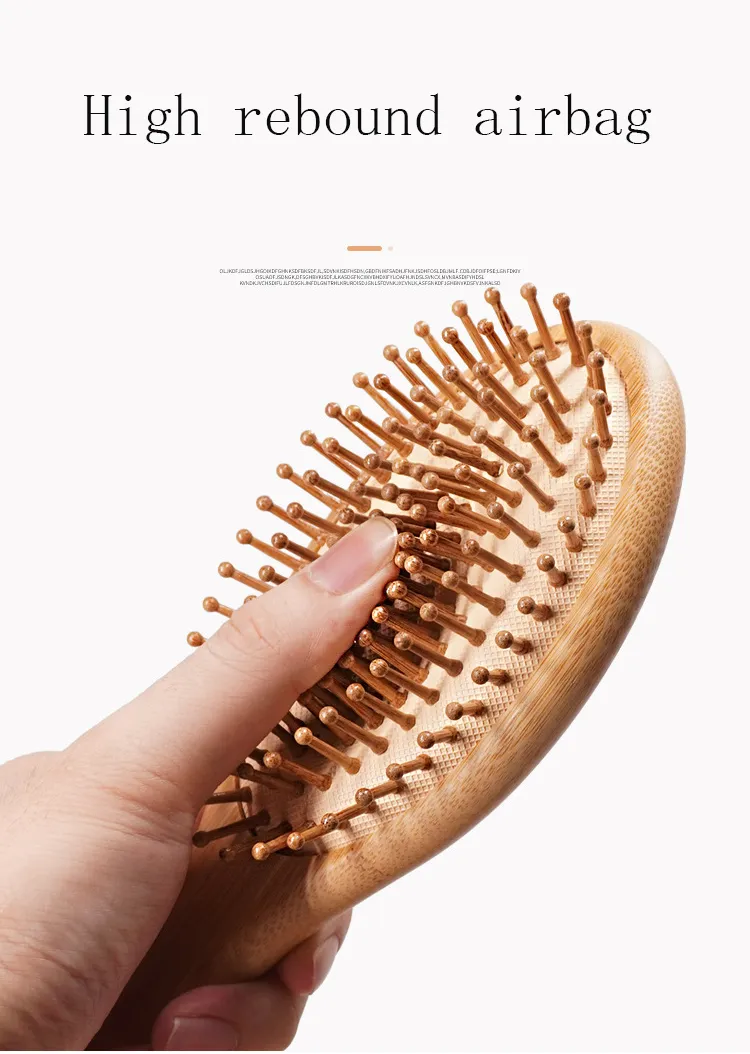 Wholesale Hair Salon Natural Bamboo Hair Brush Set