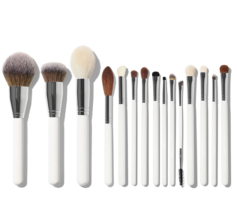 15PCS Synthetic Personalized Wholesale Your Own Brand Custom Logo Private Label Professional Brown Makeup Brush Set