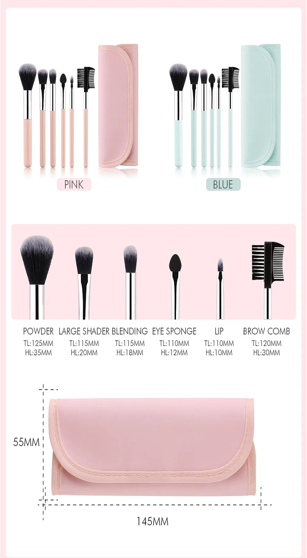 Makeup Brush Set View 1