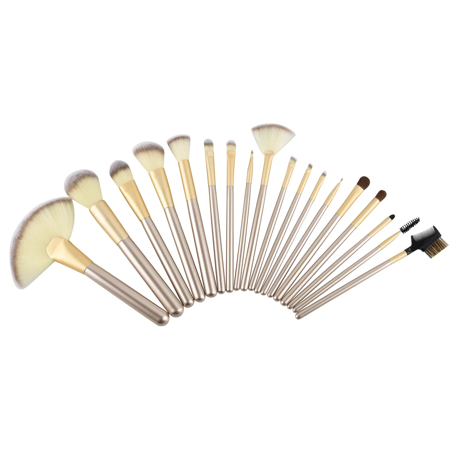 Beautichen Makeup Brush Set with Bag Cheap Luxury 18PCS Make up Synthetic Hair Sets High Grade Makeup Brush Set- Yellow