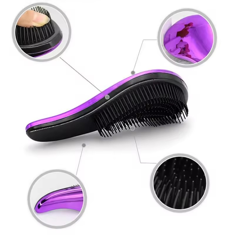 2025 Custom Comb for Natural Shampoo Scalp Massage Round Curly Detangling Hair Brush