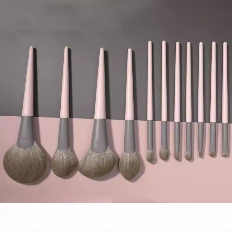 Beautichen 11PCS Pink Makeup Brushes Set with Cosmetic Bag - Full Eyeshadow Blush Lip Brush Cosmetic Kit Bulk OEM