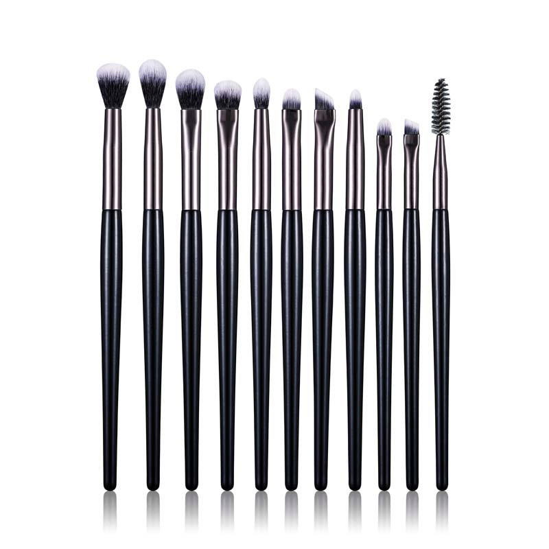 15PCS Black Color Makeup Brush Set High Quality Vegan Synthetic Hair Beginner Beauty Tools Manufacturers