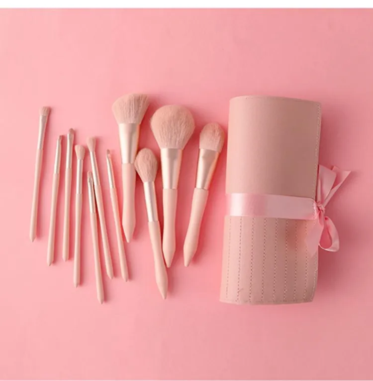 11 PCS Mini Cute Wholesale Make up Tools Professional Powder Brush Makeup Brush Set with Bag