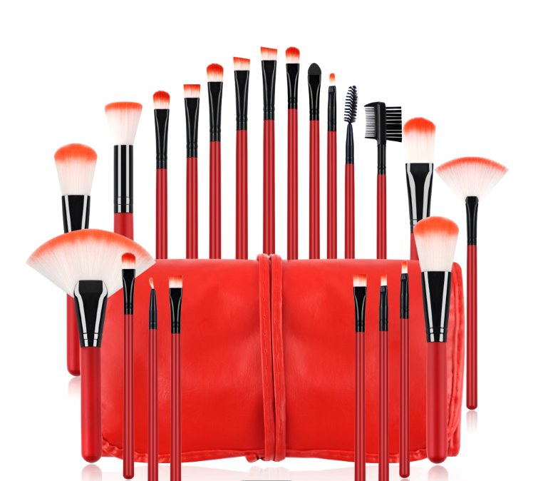 4 Colors 22PCS Set Foundation Highlighter Makeup Brushes Eyeshadow Makeup Brush Set with Bag