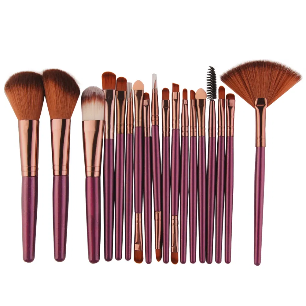 18PCS Makeup Brushes Set for Eye Shadow Foundation Powder Eyeliner Eyelash Lip Cosmetics