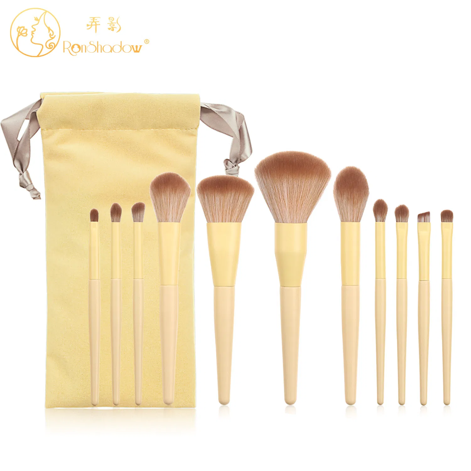 Hot Sale High Quality Personalized Mini Portable Makeup Brush Candy Color Matte Soft Hair Makeup Brush Set