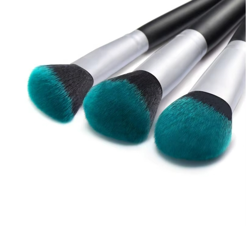 Quality Professional Luxury Dark Green Firefly Makeup Brushes Set