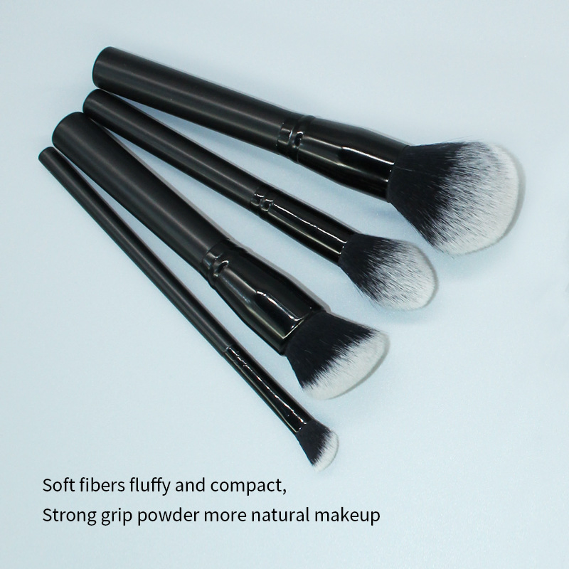 12 PCS Makeup Brush Set for Beginners with Wave Shape Angled Contour Brush, Soft Synthetic Vegan Bristles, Cosmetic Brushes Kit