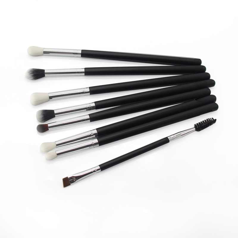 Cosmetic Beauty Tool Black Makeup Brush Set 12PC Eye Shadow Foundation Powder Eyelash Lip Concealer Blush Set