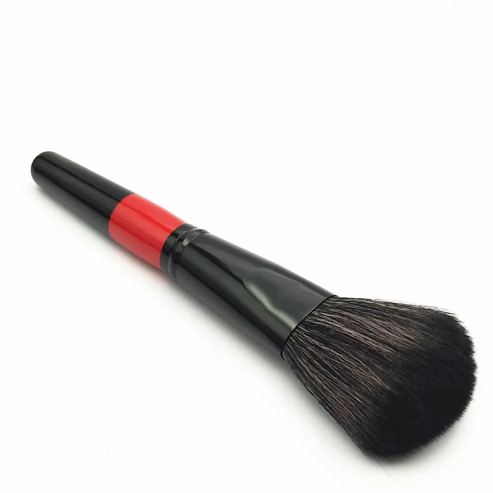 7PCS Professional Makeup Brush Set Black &amp; Red Synthetic Hair Brushes for Foundation, Eyeshadow &amp; Powder OEM/ODM Wholesale for Beauty Brands &amp; Ret