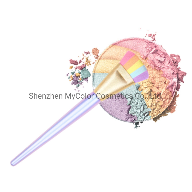 OEM Manufacturer Unicorn Makeup Brush Customized Colorful Rainbow Highlight Blending Brush