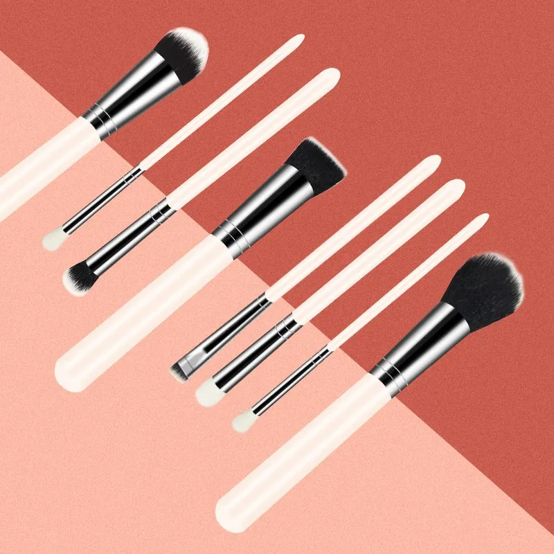 Pink Makeup Brush Set 7