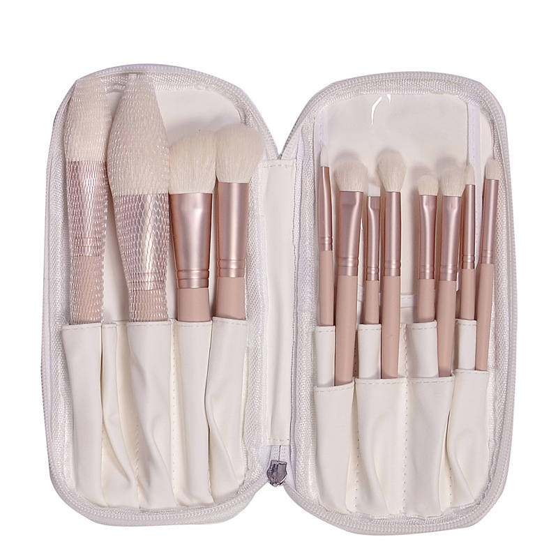 Beautichen 12PCS Pink Matte Makeup Brush Set with Rose Gold Ferrules – Soft Synthetic Cosmetic Brushes– Professional Makeup Brushes Kit for Beginner