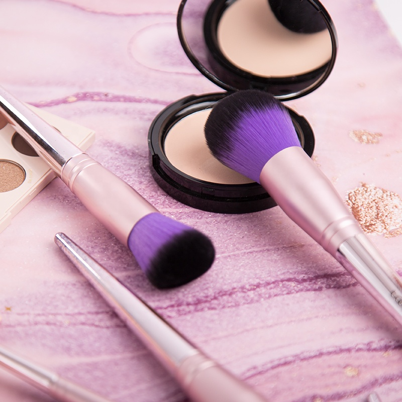 Face Brushes Makeup Custom Cosmetics Make up Brushes Vegan High Quality Private Logo 6PCS Makeup Brush Set