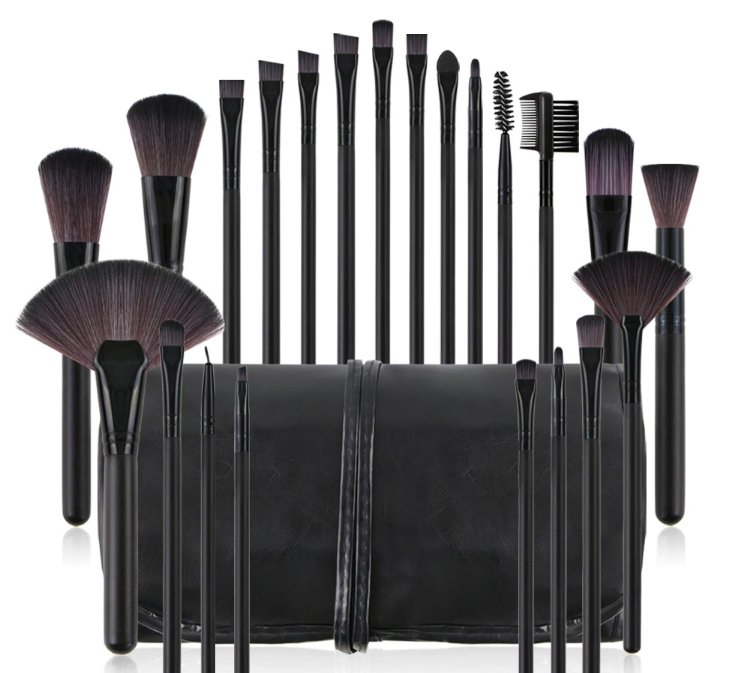 4 Colors 22PCS Set Foundation Highlighter Makeup Brushes Eyeshadow Makeup Brush Set with Bag