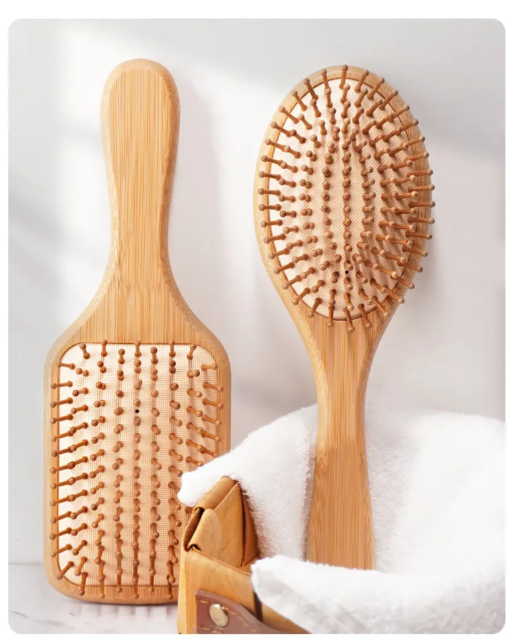 Wholesale Hair Salon Natural Bamboo Hair Brush Set