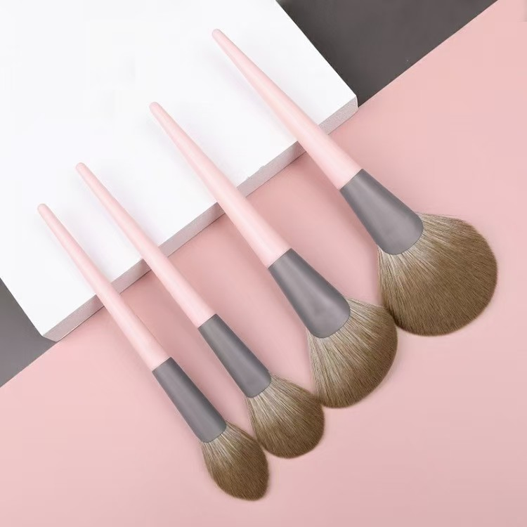 Beautichen 11PCS Pink Makeup Brushes Set with Cosmetic Bag - Full Eyeshadow Blush Lip Brush Cosmetic Kit Bulk OEM