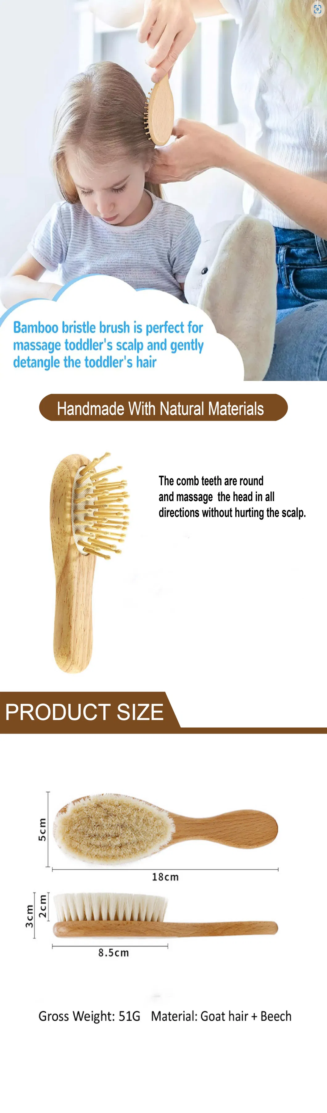 Baby Hair Brush Usage