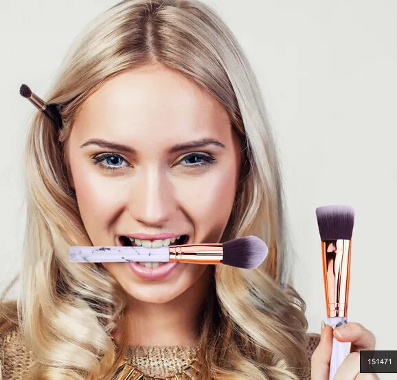 Marble Makeup Brush Set