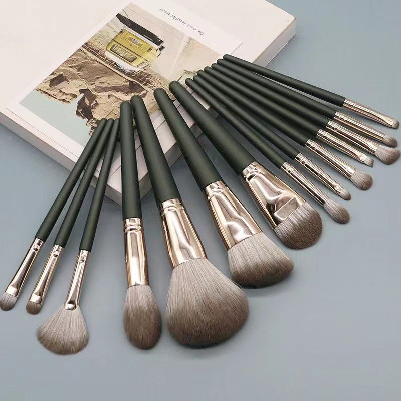Wholesale 14 PCS High Quality Cosmetics Professional Makeup Brush Set with Tote Bag