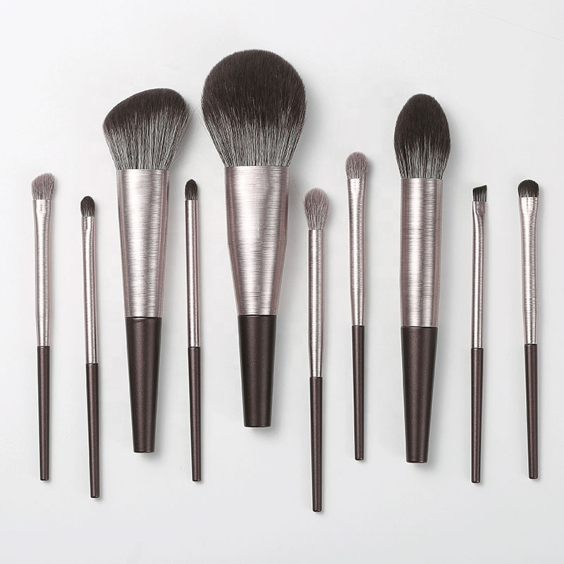 Hotselling 2021 Maquillaje 10PCS Private Label ODM OEM Factory Cosmetics Brushes Foundation Brush Face Brush Lip Brush Makeup Brushes Set