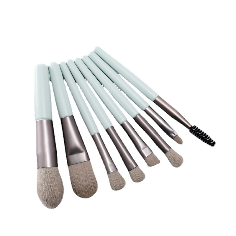 Mini Version 8PCS Makeup Brush Set Portable Travel Set Soft Hair Eyeshadow Brush Foundation Brush