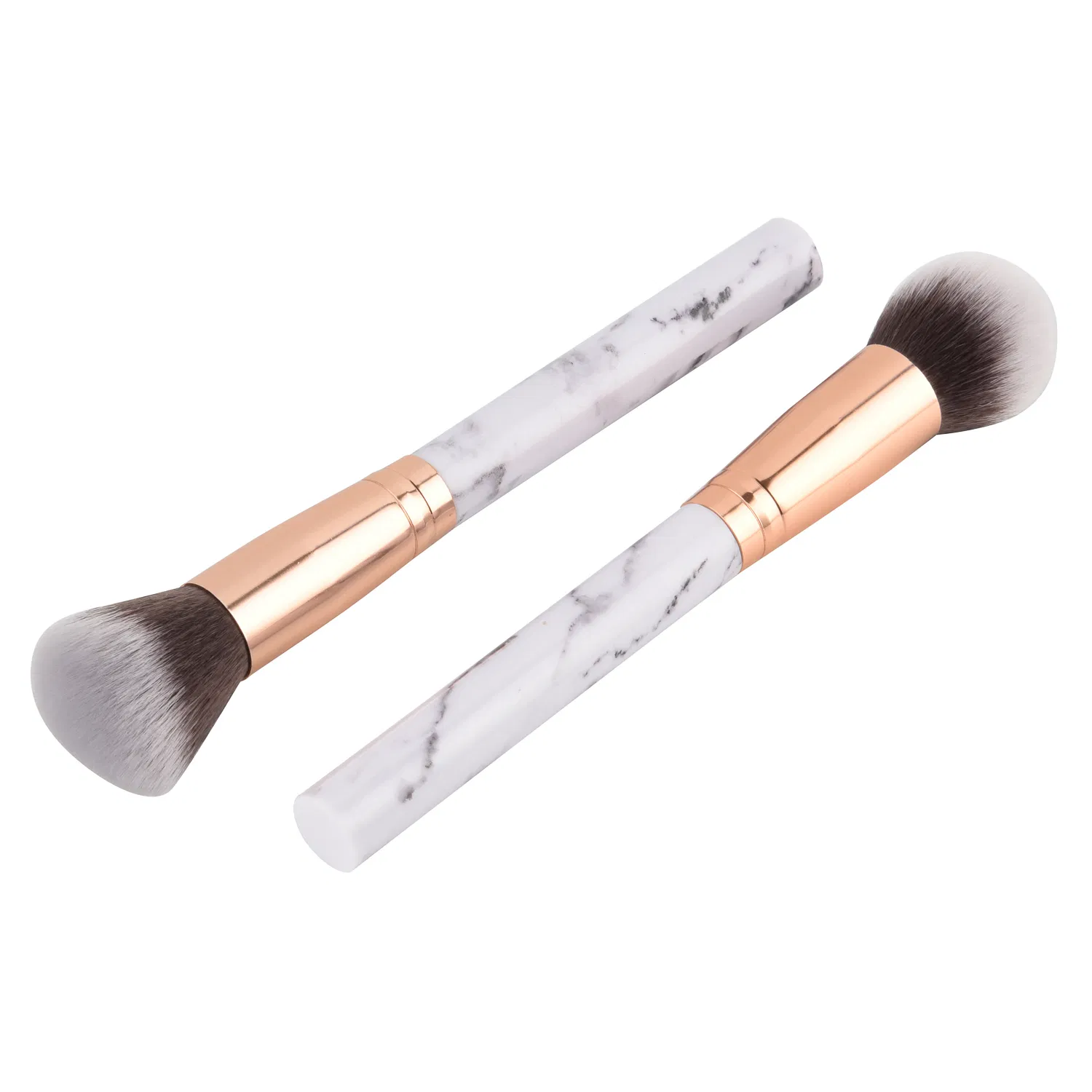 Beautichen Custom Logo 10 PCS Marbled Handle PU Bag Packaging Women Professional Makeup Brush Set Tools Synthetic Makeup Brush Set