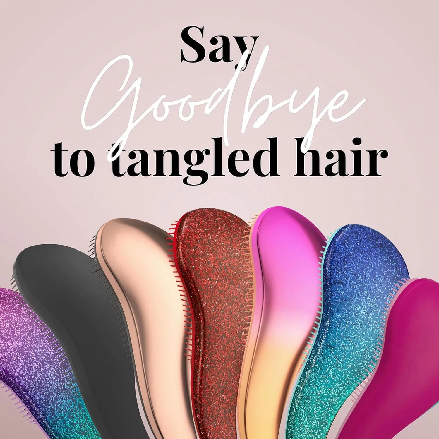 Detangler Brush for Curly Hair, Thick, Straight &amp; Natural Hair