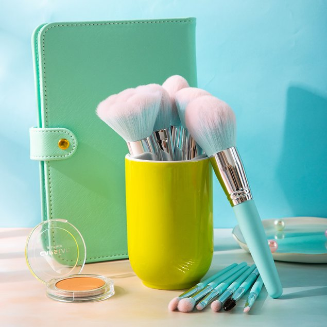 11PCS Makeup Brush Set Foundation Powder Eyebrow Eyeshadow Blending Blush Double Head Brush Beauty Make up Kit Tool