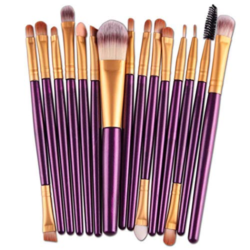 Beautichen Color Custom Logo Professional Private Label Vegan Beauty Makeup Brushes Super Soft Vegan Cosmetics Foundation 15PCS Makeup Brush Set
