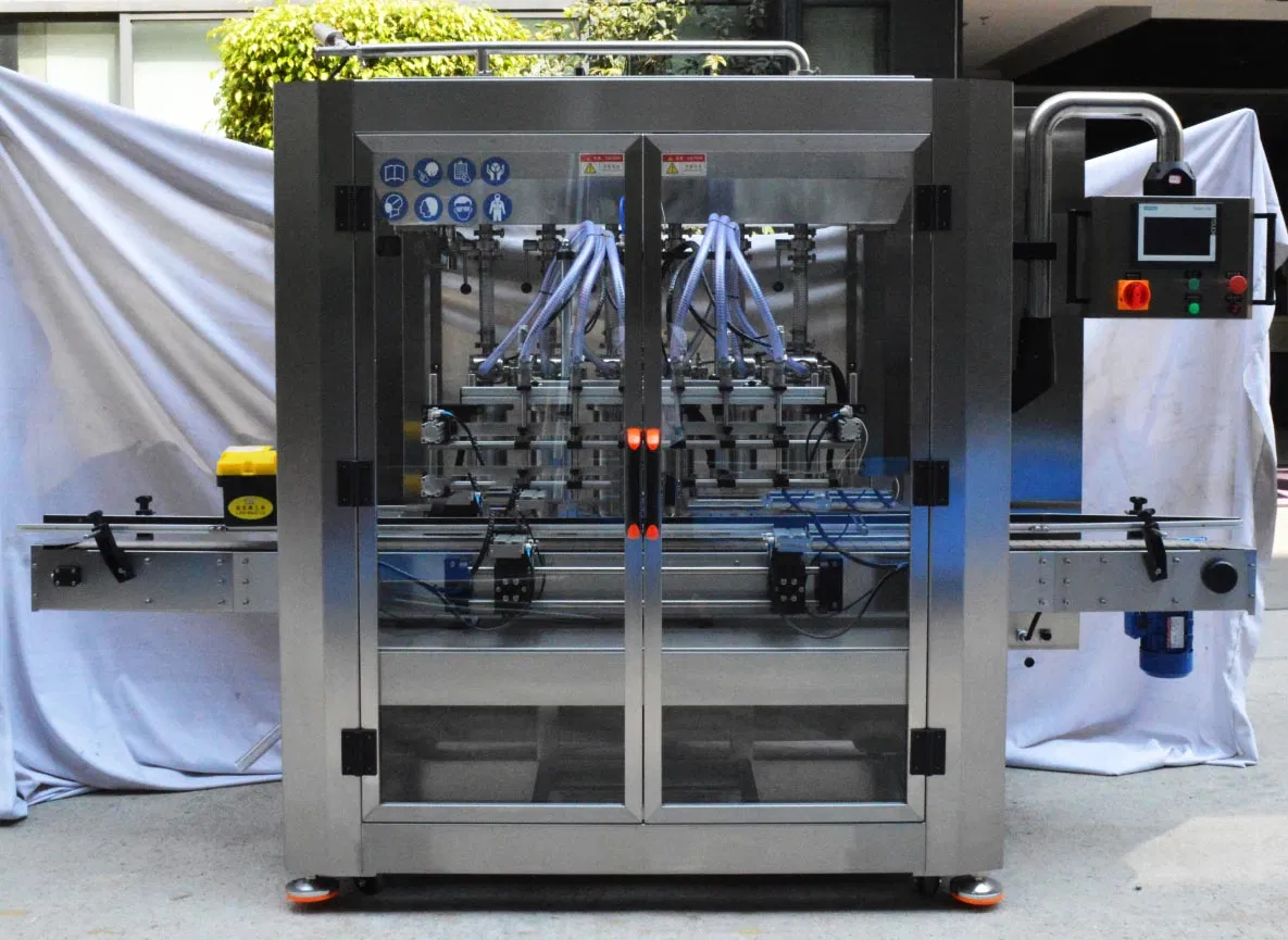 Máquina de llenado automática de línea de producción de jabón líquido viscoso para botellas de cosméticos, champú, loción, detergente y crema con pistón neumático lineal Kefai