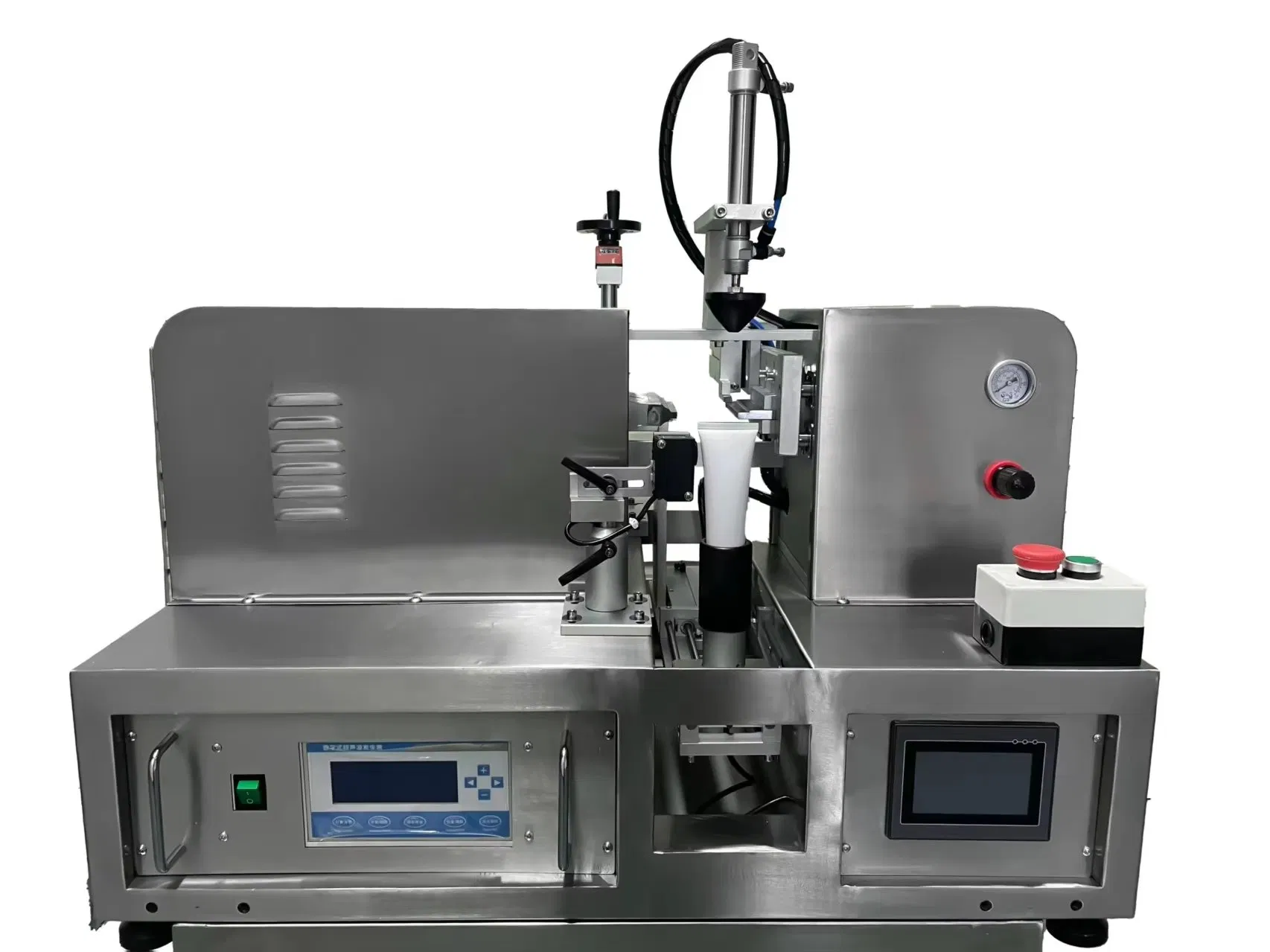 Máquina de sellado de tubos de plástico con tecnología ultrasónica para cosméticos