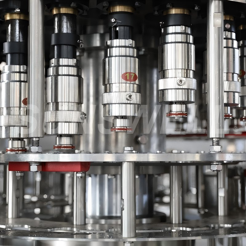 Máquina de llenado de agua para botellas de PET Sunswell automática de alta precisión con control de motor servo