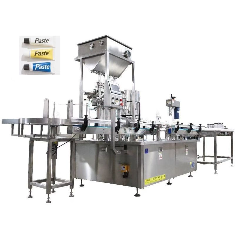 Máquina automática de llenado y sellado de tubos de alta precisión para cosméticos, cremas, pastas y líquidos farmacéuticos
