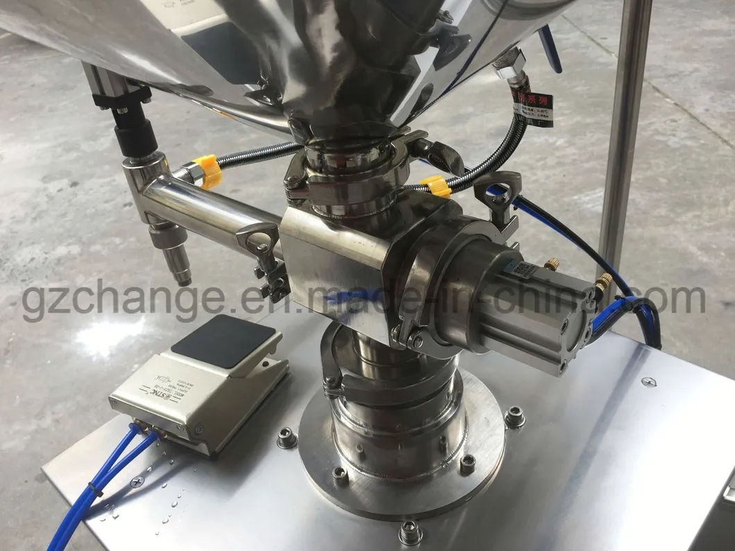 Detalle de máquina de llenado