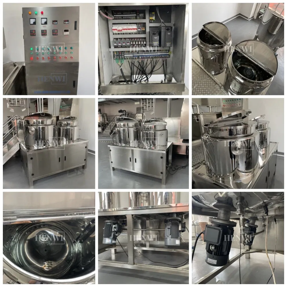 Máquina homogeneizadora de mezclador de alta cizalla emulsificador al vacío para ingredientes de pasta de crema cosmética de pasta de dientes