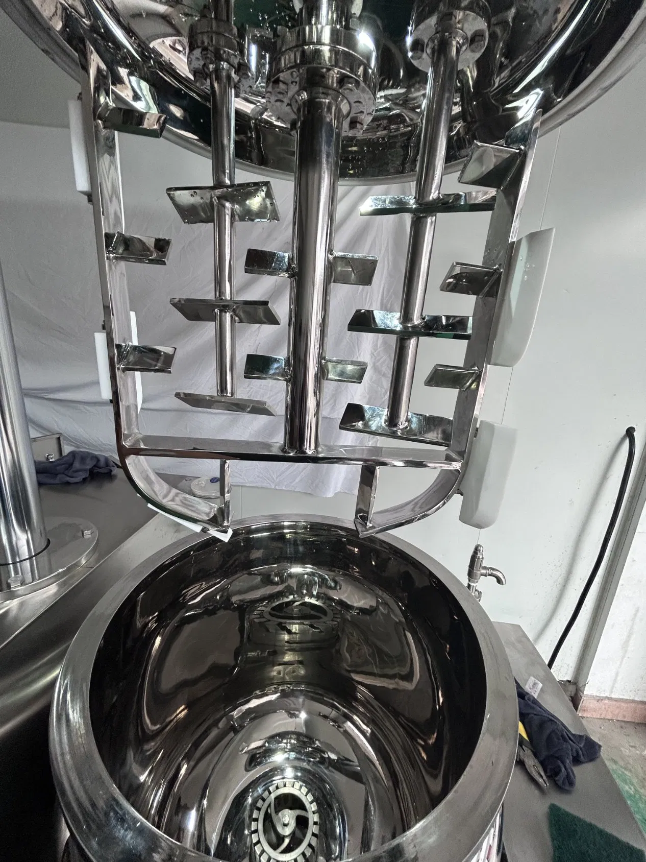 Mezclador homogéneo de crema facial cosmética, emulsificador al vacío, mezclador al vacío