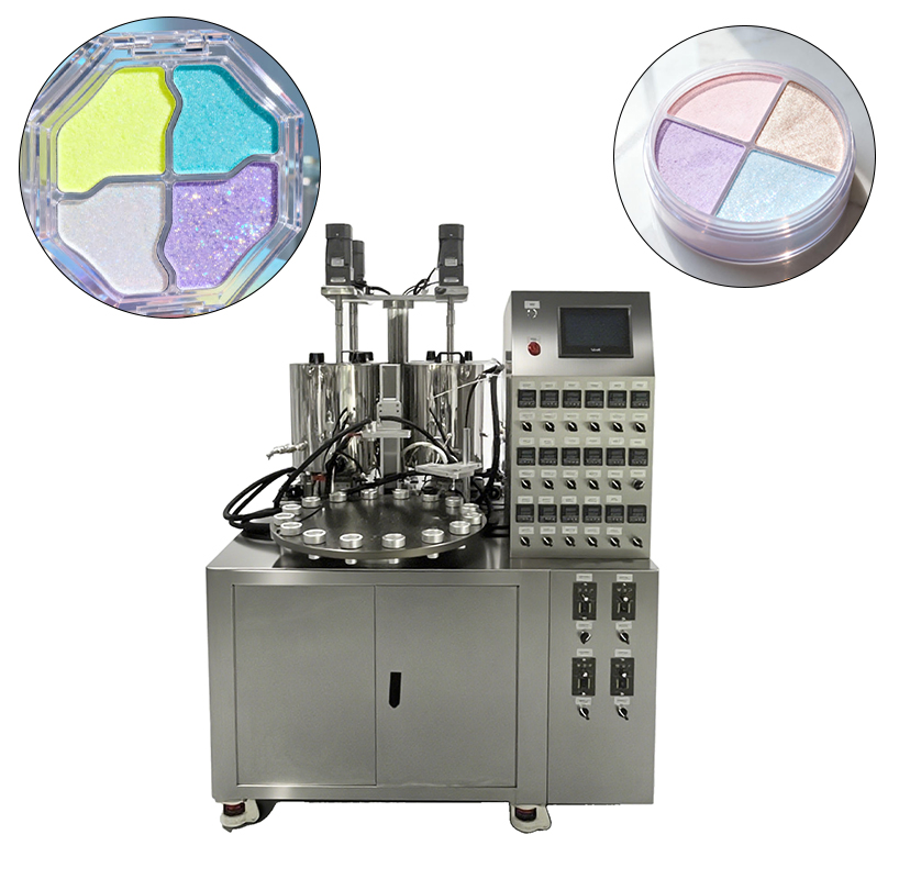 Máquina de llenado automática de boquillas de tornillo rotativo para crema, lápiz labial, brillo labial