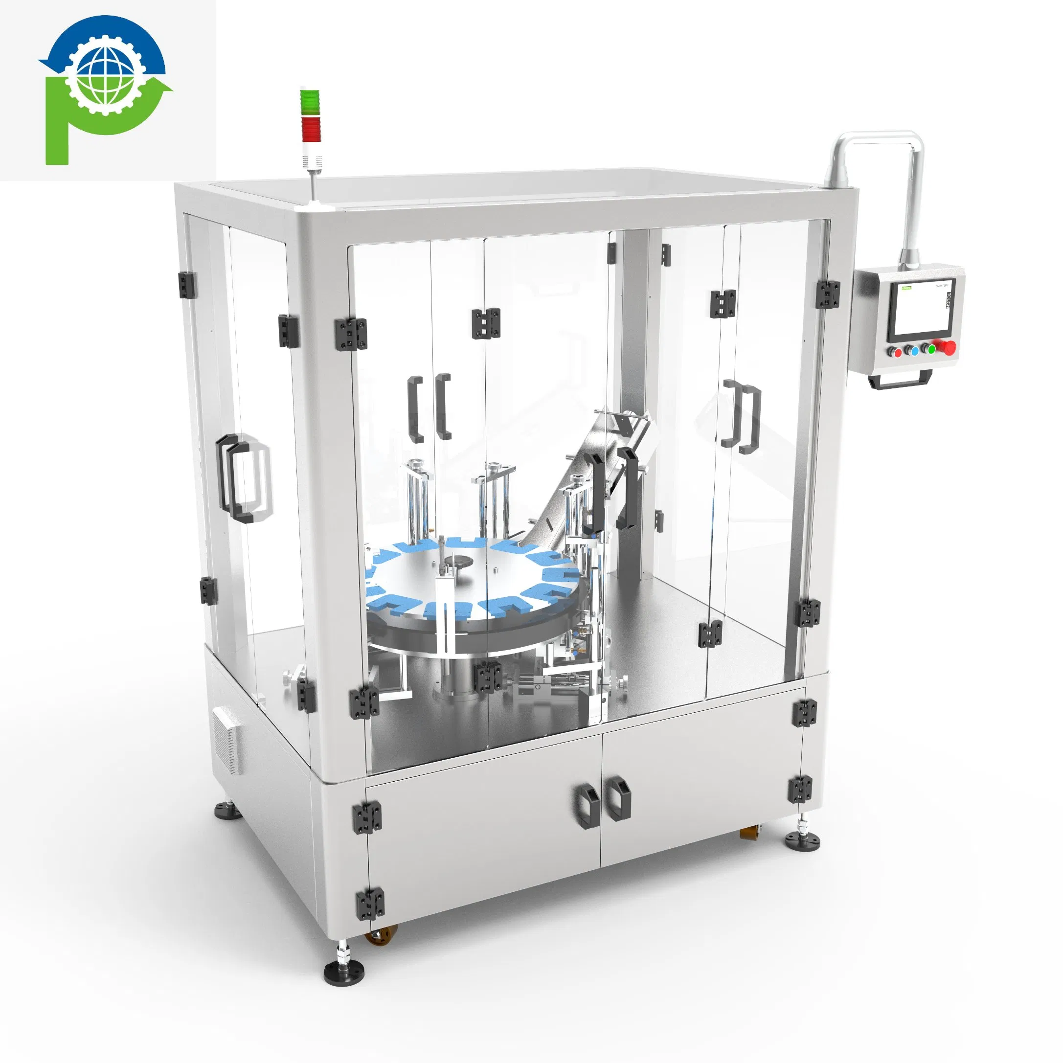 Máquina de embalaje de cartones rotativa semiautomática estándar europea / máquina de cartoneo para lápices labiales y rubores