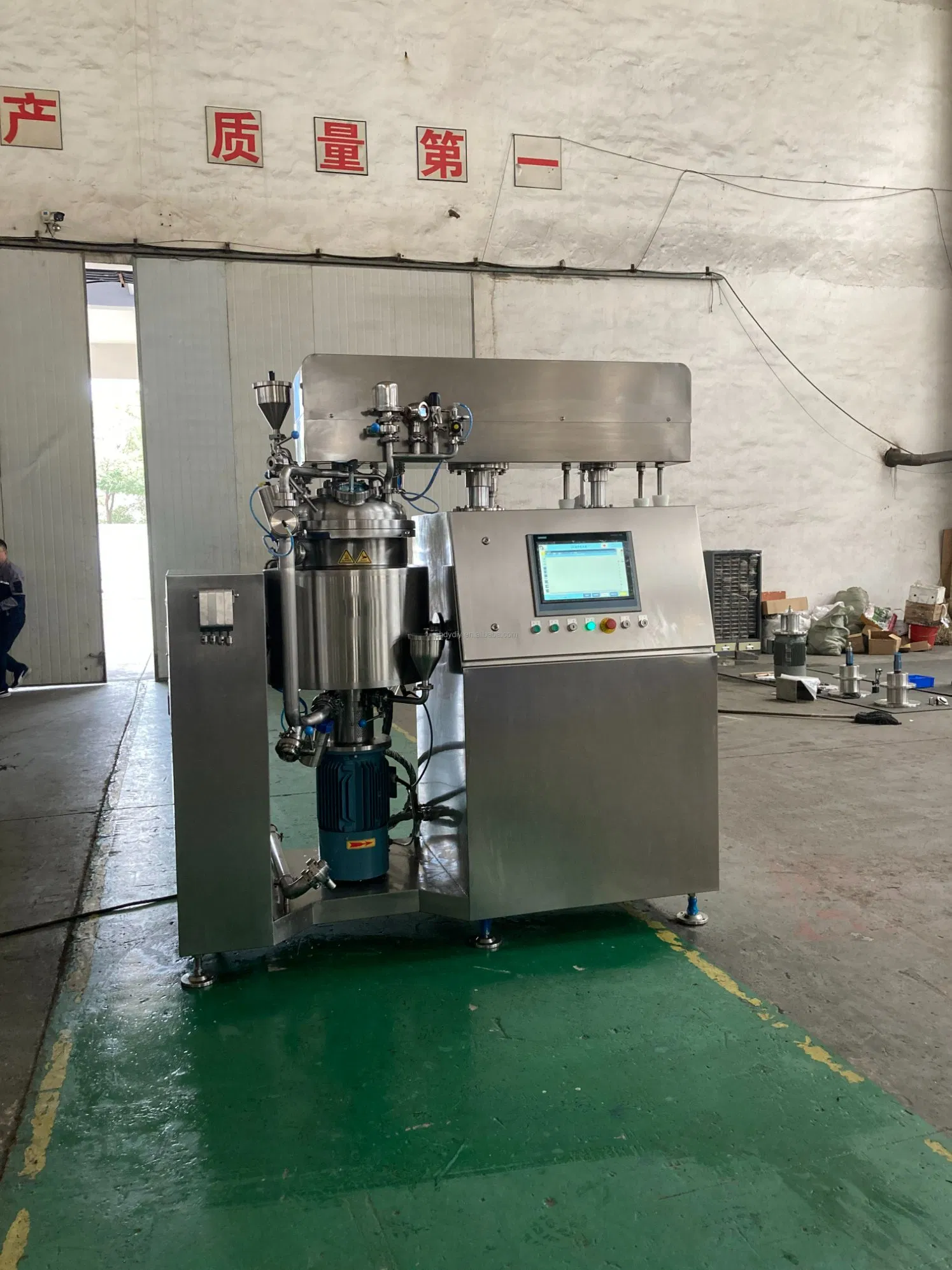 Homogeneizador de vacío de alta cizalla mezclador emulsificador máquina de emulsión para cuidado de la piel cosmético