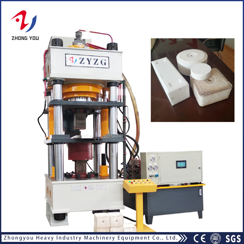 Prensa Hidráulica de Compactación de Polvo de Cuatro Columnas de Alta Capacidad Zhongyou 500 Toneladas