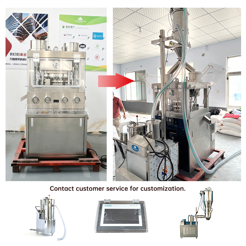 Máquina de compresión de tabletas de prensa rotativa para tabletas de lavavajillas estándar GMP para la industria de detergentes, máquina de prensa de tabletas de detergente para lavavajillas, prensa de punzón doble