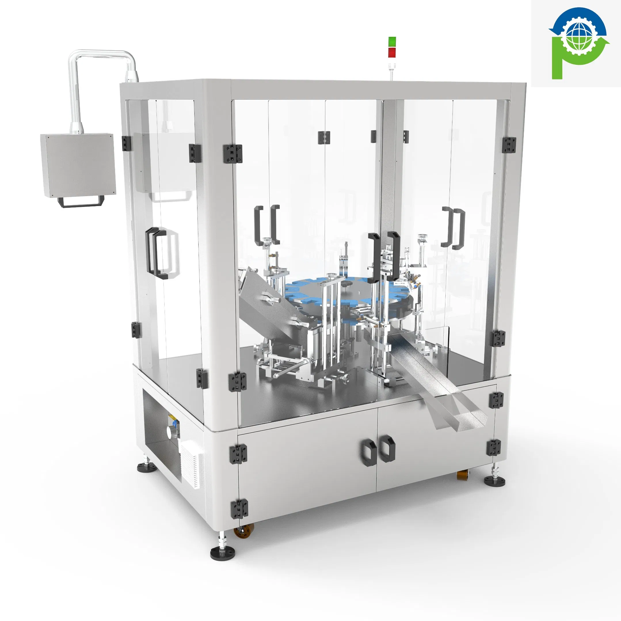 Máquina de embalaje de cartones rotativa semiautomática estándar europea / máquina de cartoneo para lápices labiales y rubores