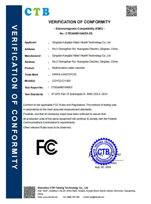 Certificado FCC