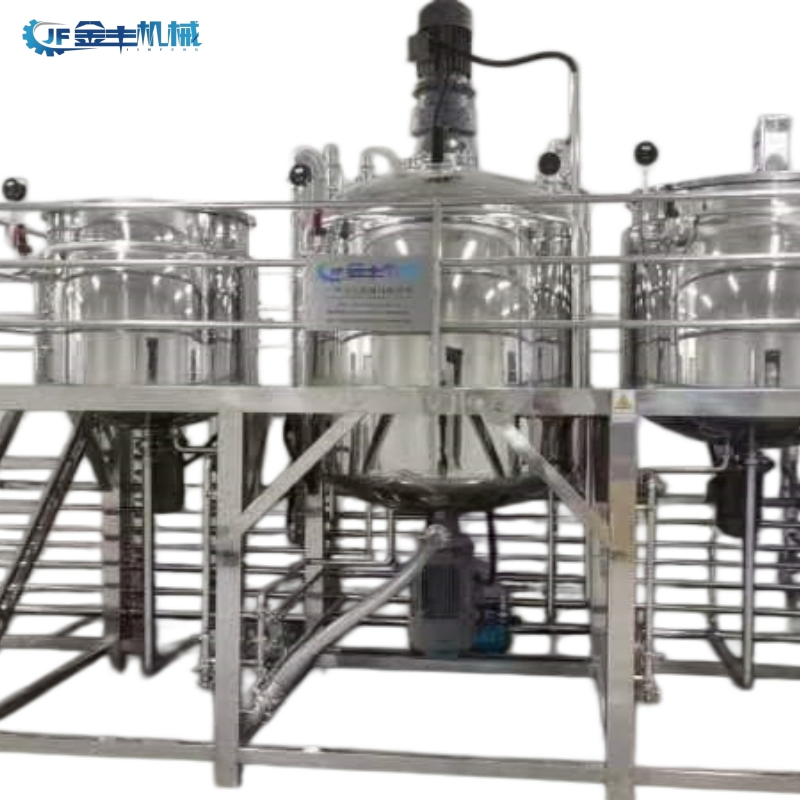 Mezclador de tanque de emulsión de alta cizalla para la producción de ungüentos y pastas dentales, línea de fabricación de cremas, equipo de mezcla cosmética, homogeneizador de emulsión al vacío