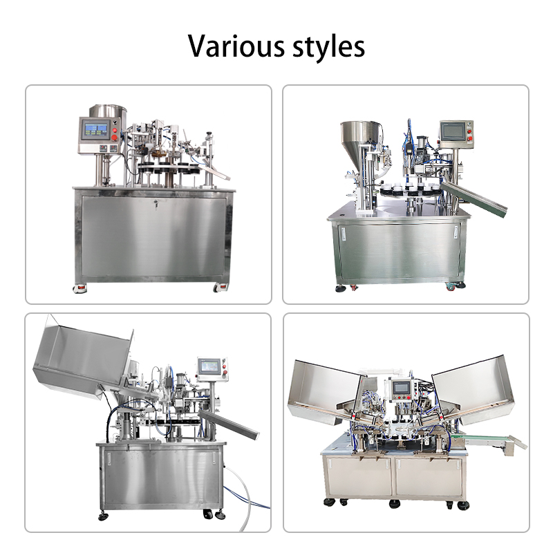 Máquina automática de llenado y sellado de tubos de plástico para ungüento, gel, pasta de dientes, limpiador facial y cosméticos