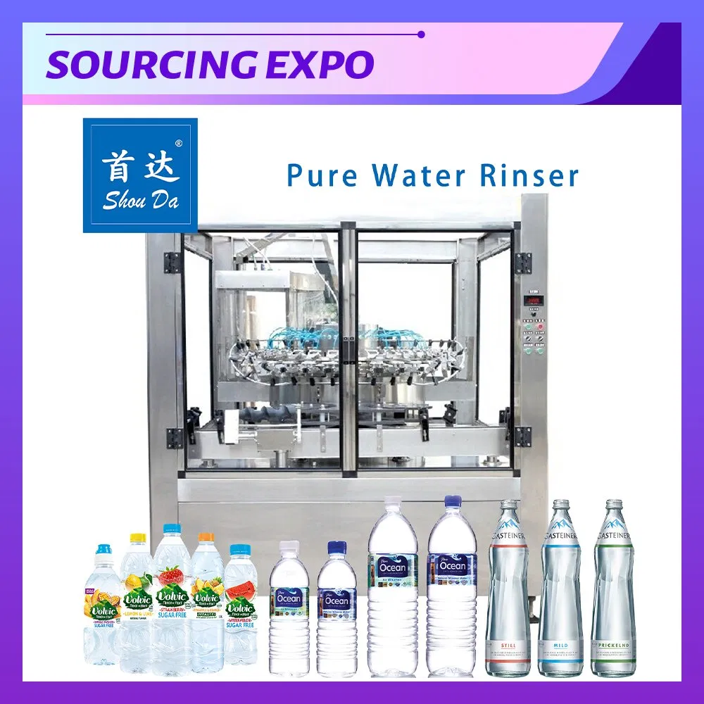 Máquina de llenado y sellado rotativa personalizable para agua embotellada