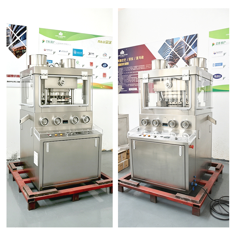 Máquina de compresión de tabletas de prensa rotativa para tabletas de lavavajillas estándar GMP para la industria de detergentes, máquina de prensa de tabletas de detergente para lavavajillas, prensa de punzón doble