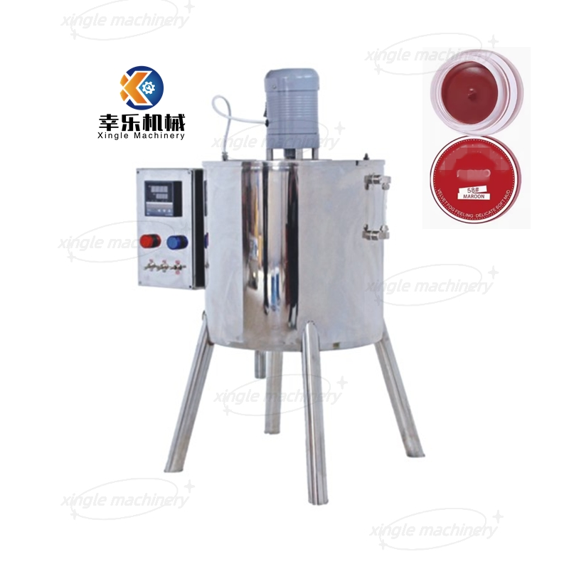 Mezclador y llenador de bálsamo labial semiautomático 15L 30L Máquina de mezcla y llenado de aceite de enfriamiento, esmalte de uñas, lápiz labial, crema, cosméticos